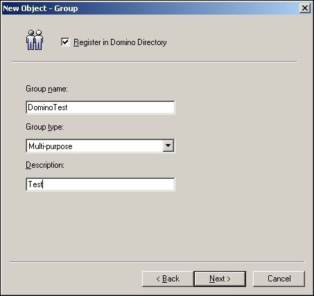  Active Directory д Domino Directory 